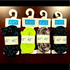 42" Braided Shoelaces - NWT - 4 pair